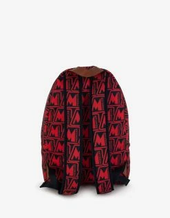 Moncler Pierrick Red Logo Backpack Accessories