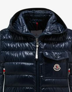 Moncler Ragot Navy Blue Nylon Down Gilet
