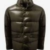 Moncler Rateau Khaki Nylon Down Jacket
