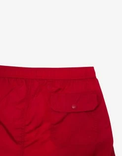 Moncler Clothing Red Tricolour Seam Swim Shorts