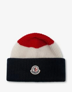 Deals Zoofashions Store 43 Moncler Accessories Tricolour Logo Beanie Hat
