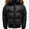 Moncler Clothing Veyre Black Nylon Down Jacket
