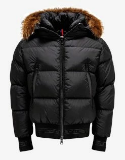 Moncler Clothing Veyre Black Nylon Down Jacket