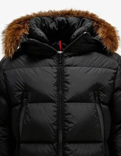 Moncler Clothing Veyre Black Nylon Down Jacket