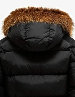 Moncler Clothing Veyre Black Nylon Down Jacket