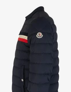 Moncler Yeres Navy Blue Nylon Down Jacket