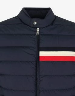 Moncler Yeres Navy Blue Nylon Down Jacket