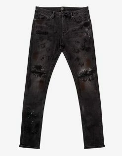 Neuw Rebel Skinny Haunt Art Rip Jeans Clothing