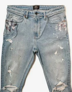 Neuw Rebel Skinny Loaded Art Rip Jeans