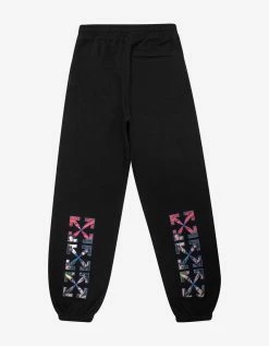 Off-White C/o Virgil Abloh Black Caravaggio Painting Sweat Pants Clothing