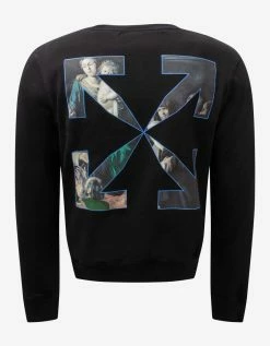 Off-White C/o Virgil Abloh Black Caravaggio Painting Sweatshirt Clothing