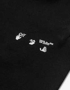 Off-White C/o Virgil Abloh Black OW Logo Sweat Pants Clothing
