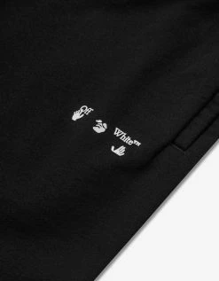 Off-White C/o Virgil Abloh Clothing Black OW Logo Sweat Shorts