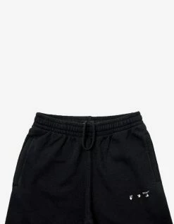 Off-White C/o Virgil Abloh Black Sprayed Caravaggio Print Sweat Pants Clothing