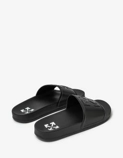 Promo ๐งจ Off-White C/o Virgil Abloh Black Arrow Pool Slide ๐ฉด Sandals ๐งจ 15 Off-White C/o Virgil Abloh Black Arrow Pool Slide Sandals