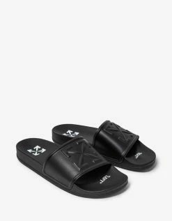 Off-White C/o Virgil Abloh Black Arrow Pool Slide Sandals