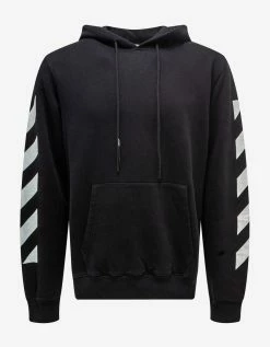 Off-White C/o Virgil Abloh Black Diag Arrow Slim Hoodie