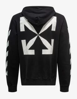 Off-White C/o Virgil Abloh Black Diag Arrow Slim Hoodie