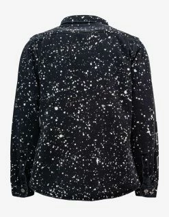 Off-White C/o Virgil Abloh Clothing Black Diag Outline Paint Denim Shirt