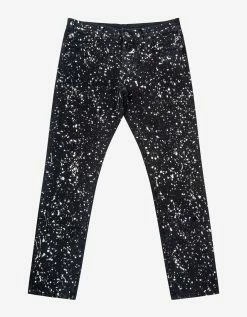 Off-White C/o Virgil Abloh Black Diag Outline Paint Skinny Jeans