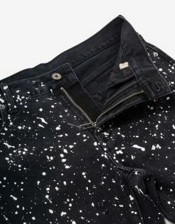 Off-White C/o Virgil Abloh Black Diag Outline Paint Skinny Jeans