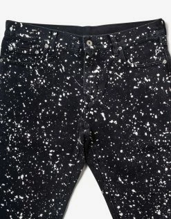 Off-White C/o Virgil Abloh Black Diag Outline Paint Skinny Jeans