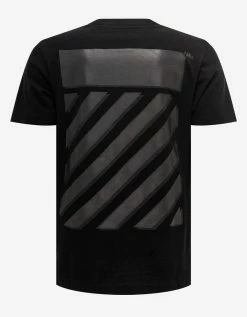 Off-White C/o Virgil Abloh Black Diag Tab T-Shirt Clothing
