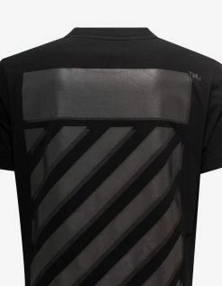 Off-White C/o Virgil Abloh Black Diag Tab T-Shirt Clothing