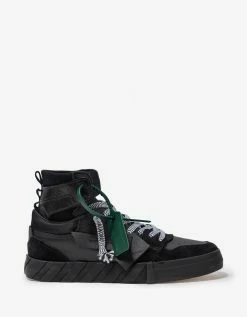 Off-White C/o Virgil Abloh Black High Top Vulcanized Leather Trainers New Arrivals