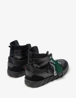 Off-White C/o Virgil Abloh Black High Top Vulcanized Leather Trainers New Arrivals