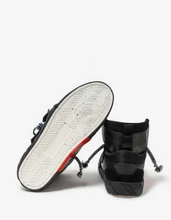 Off-White C/o Virgil Abloh Black High Top Vulcanized Leather Trainers New Arrivals