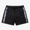 Off-White C/o Virgil Abloh Black Logo Band Swim Shorts Swimwear