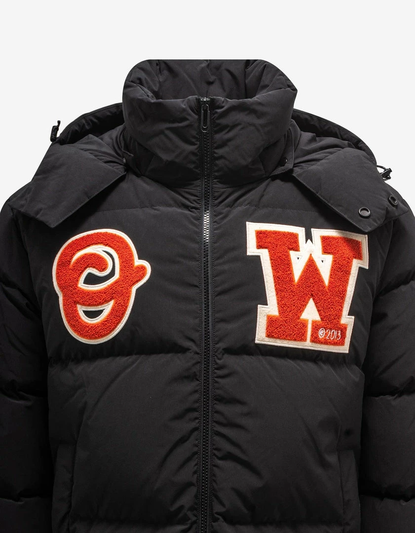 Brand new 👍 Off-White C/o Virgil Abloh Clothing Black OW Patch Puffer Jacket 💯 5 Off-White C/o Virgil Abloh Clothing Black OW Patch Puffer Jacket