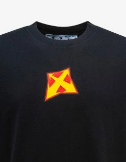 Off-White C/o Virgil Abloh Black Thunder Stable Skate T-Shirt Clothing