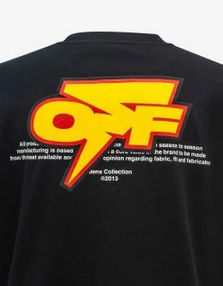Off-White C/o Virgil Abloh Black Thunder Stable Skate T-Shirt Clothing