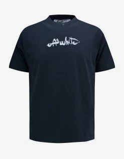 Off-White C/o Virgil Abloh Blue Paint Arrow Slim T-Shirt