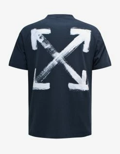 Off-White C/o Virgil Abloh Blue Paint Arrow Slim T-Shirt