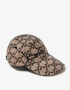 Off-White C/o Virgil Abloh Camel Monogram Baseball Cap Accessories