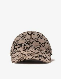 Off-White C/o Virgil Abloh Camel Monogram Baseball Cap Accessories