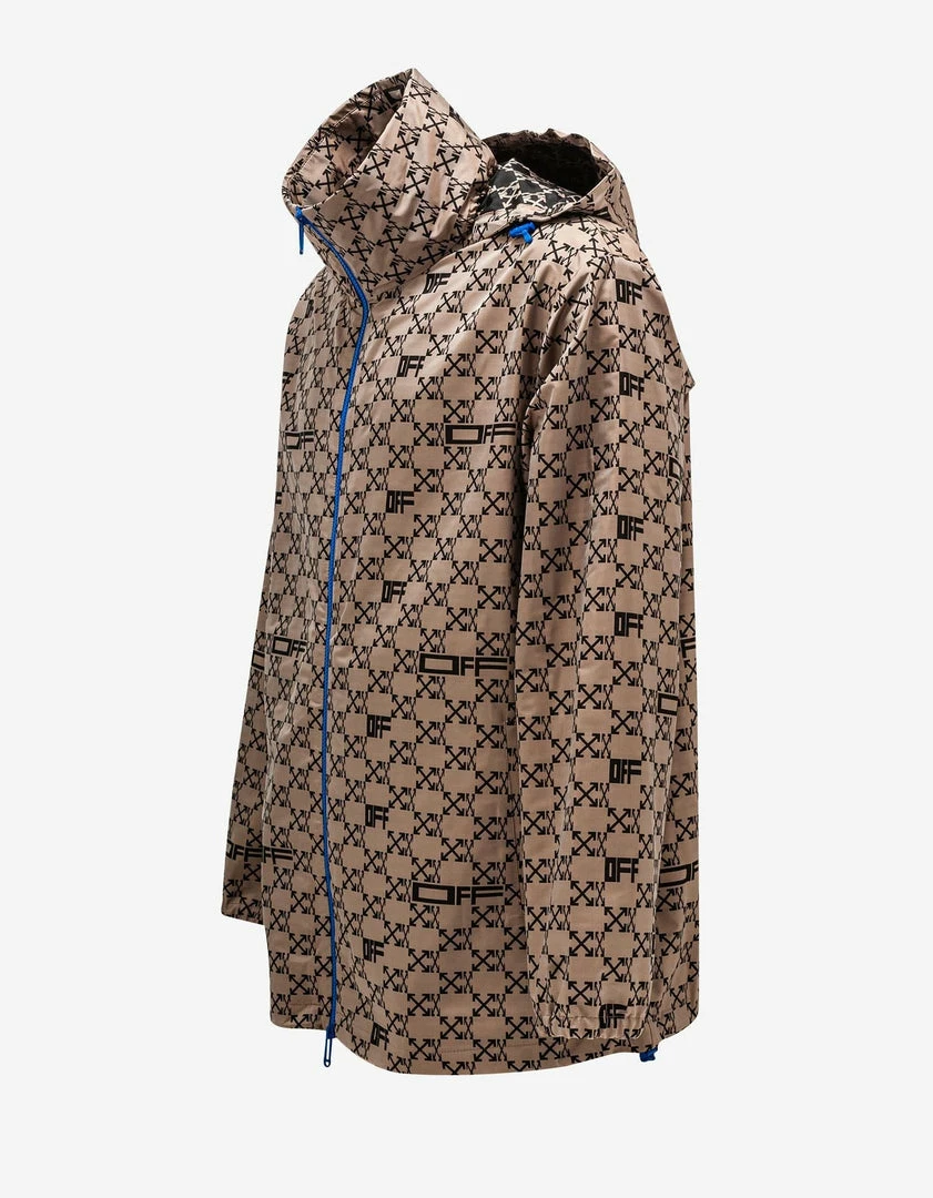 Buy 🥰 Off-White C/o Virgil Abloh Camel Monogram Windbreaker Jacket 🧥 Coats And Jackets ✔️ 5 Off-White C/o Virgil Abloh Camel Monogram Windbreaker Jacket Coats And Jackets