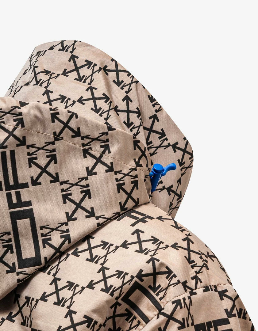 Buy 🥰 Off-White C/o Virgil Abloh Camel Monogram Windbreaker Jacket 🧥 Coats And Jackets ✔️ 8 Off-White C/o Virgil Abloh Camel Monogram Windbreaker Jacket Coats And Jackets