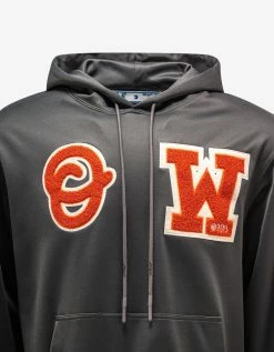 Off-White C/o Virgil Abloh Clothing Grey OW Patch Slim Hoodie