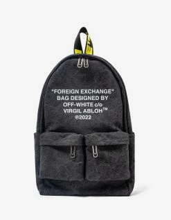 Off-White C/o Virgil Abloh Grey Slogan Hard Core Backpack Accessories