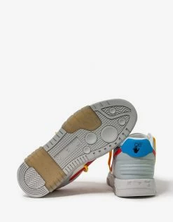 Off-White C/o Virgil Abloh Out Of Office Grey & Red Trainers