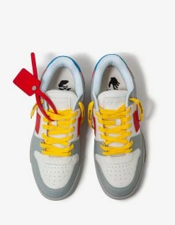 Off-White C/o Virgil Abloh Out Of Office Grey & Red Trainers