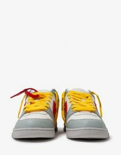 Off-White C/o Virgil Abloh Out Of Office Grey & Red Trainers