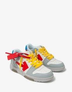Off-White C/o Virgil Abloh Out Of Office Grey & Red Trainers