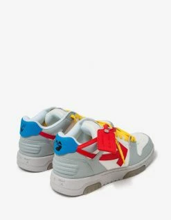 Off-White C/o Virgil Abloh Out Of Office Grey & Red Trainers
