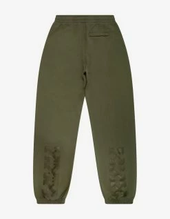 Off-White C/o Virgil Abloh Clothing Khaki Rubber Arrow Print Sweat Pants