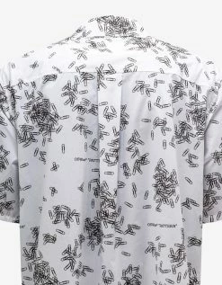 Deals π₯° Off-White C/o Virgil Abloh White Paperclip Print π Shirt βοΈ 9 Off-White C/o Virgil Abloh White Paperclip Print Shirt